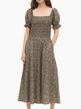 Smocked Midi Dress